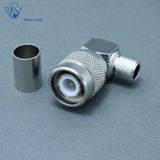 Male Right Angle Crimp RF TNC Connector for LMR300 Cable
