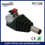 CCTV Power Male DC Connector with Screwless Terminal Block (PC108)