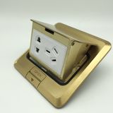 120*120mm Pop up Cooper Material Electrical Floor Power Socket