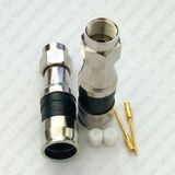 Waterproof Rg11 Compression F Male Connector RF Coaxial Cable
