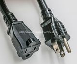 Heavy Duty AC Power Extension Cord in 6 Feet (NEMA 5-15P to NEMA 5-15R)