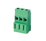 Pitch 5.00/5.08 Screw Terminal Block PCB Green Color Wire Protector Termianl Connector