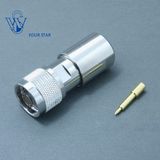 Male Plug Clamp RF Coaxial N Connector for LMR400 Rg8 Cable