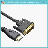24K Gold Plated DVI to HDMI Cable DVI 24+1 Male to 1.4 V HDMI 19p Cable