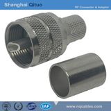 RF Connector UHF (SL16) Straight Male Plug Crimp for Syv-50-7u (UHF(SL16)-J-C-7)