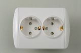European Style Socket Double with Earthing 9128X