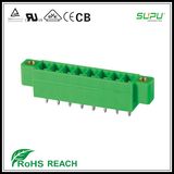 3.5/3.81mm Pitch Straight Pin Male Connector with Nut