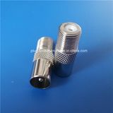 Zinc Allo RCA Male to F Female F Connector (B-026)