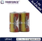 Mercury&Cadmium Free China Factory Ultra Alkaline Battery Shrink Pack (LR14/C Size/AM2 Size)