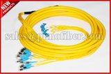 24 Cores D4 to LC Multifiber Singemode OS2 Fiber Optical Patch Cable