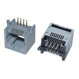 8p8c Shielded Right Angle Network PCB Jacks Socket RJ45