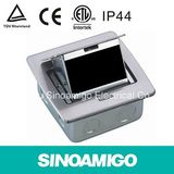 Stainless Pop up Floor Outlet with British Standard Outlet with Many Disconnectable Function Modules