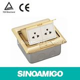 Brass Raised Floor Box Pup up Slowly Floor Socket Floor Outlet Box Floor Socket Connactor