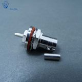 RF Coaxial 50 Ohm BNC Female Jack Crimp Bulkhead Connector for Rg316 Cable