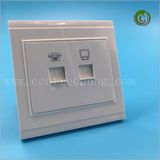S5.0 PC&Tel Socket 86mm*86mm Plastic Socket TV Socket PC Socket Wall Socket Electrical Socket