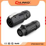 Electrical 3pin Round Connections Plug and Sockets Sealed Watertight Wire Connectors
