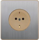 British Standard Stainless German-Style Wall Socket