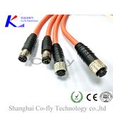 6 Pin Male Molded Shielded M8 Waterproof Electrical Connector