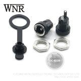 Wnre Female 5.5mm 2.1mm DC-022b Waterproof DC Power Jack 3 Pin DC Socket