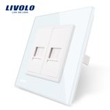 Livolo 2 Gangs Telephone Socket Wall Power Plug/Outlet Vl-C792t-11/12