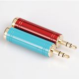 Metal Connector 3.5mm Stereo to 6.35 Mono Plug Jack Adaptor (TC-219)