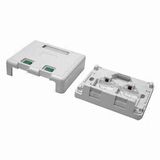 Dual Port Cat5e/CAT6 Surface Mount Box