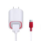 White USB Type C Fast Travel Adapter QC2.0 Wall Charger