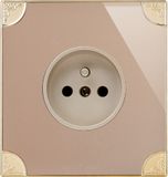 British Standard French-Style Wall Socket Flat (N3)