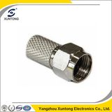 F Twist Type Connector for Rg59 RG6 Coaxial Cable Copper Connector