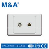 Mas Series TV Socket with Tel Socket (MAS322)