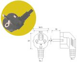 3 Pins &Earth Euro Plug (JY-11)