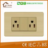 110V Power Socket 3pin USA Standard Wall Socket