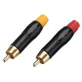 New RCA Male Connector Audio Male Connector (R0050BG)