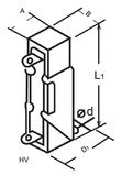 Rx27-4hv Ceramic Encased Wire Wound Resistor with Support