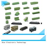 China Factory PA66 PCB Pluggable Terminal Block Green and Black