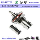 BNC Connector 75 Ohm Bulkhead Receptacle Crimp for Cabe Rg58 Rg59 Rg316
