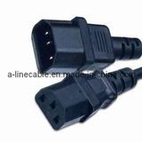 OEM 3pins Shucko Power Cord Plug with VDE Approved to C13 (AL-105+AL-179)
