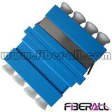 Quadplex LC Fiber Optic Adapter 4 Channels for Singlemode Fiber