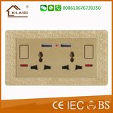 Mf 13A Dual USB Electrical Wall Switch Socket Outlet