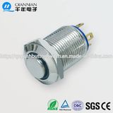 12mm 1no Momentary Elevated Head Ring Type Illuminated Lamp Waterproof Push Button Switch
