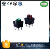 7.5*8.7mm Square Momentary Tactile Switch with LED, SMD Tact Switch with 8pins