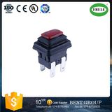 Waterproof Push Button Switch, Square Push Button Switch, Waterproof Lamp Self-Locking 6 A250V Push Button Switch