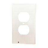 American 1 Gang Receptacle Cover with LED Light, White