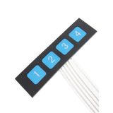 1*4 4 Keys Matrix Membrane Switch Keypad Control Panel Extended Keyboards Super Slim