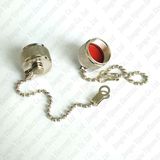 Dust Cap with Chain for N Type Female Connector Adapter Copper Nickelplated