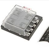 8 Way Circuit Car Fuse Box 32V DC Blade Fuse Holder Box Block Auto Car Boat Unviersal High Quality Waterproof Dustproof