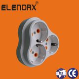 European Style 2 Round Pin AC Power Adaptor with Earth (P8035)