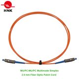 Mu/PC-Mu/PC Fiber Optic Patch Cord, Multimode 62.5 Om1, Simplex, Orange, 2.0mm, Custom Length
