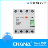 Electromagnetic 4p Residual Current Circuit Breaker 500V 63A 50A RCCB Ekl1-63