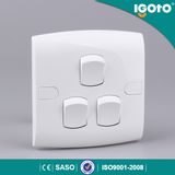 British Standard 3 Gang 1 Way Wall Switch